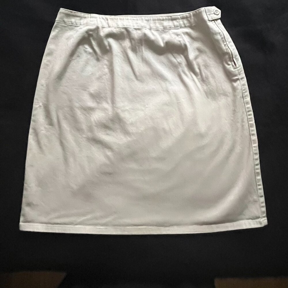 Liz Claiborne Light Beige A-Line Skirt Size 12